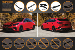 KIA Cerato GT Hatch 2018-2020 PRE-FACELIFT Full Lip Splitter Set