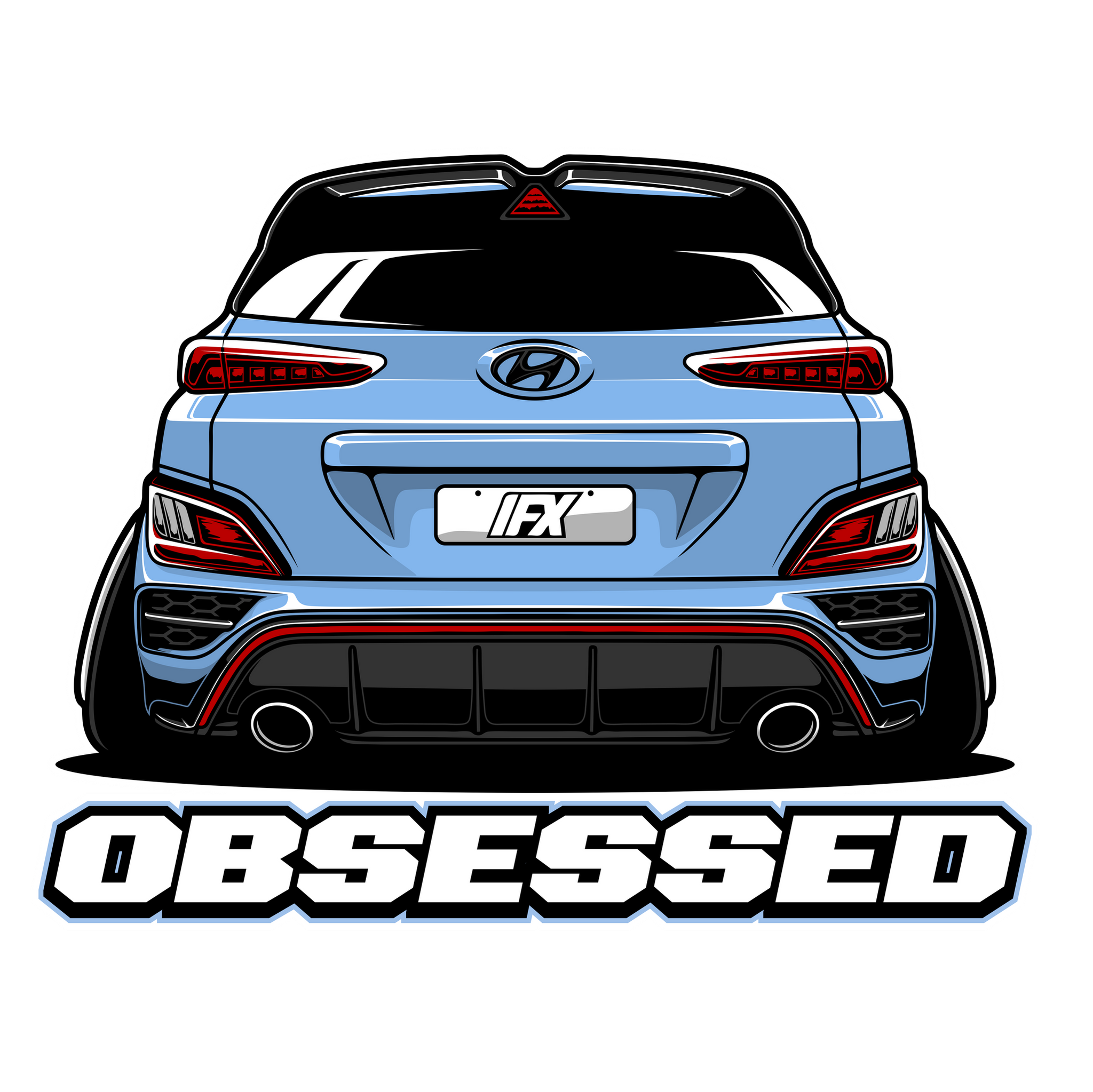 Kona N Obsessed Sticker