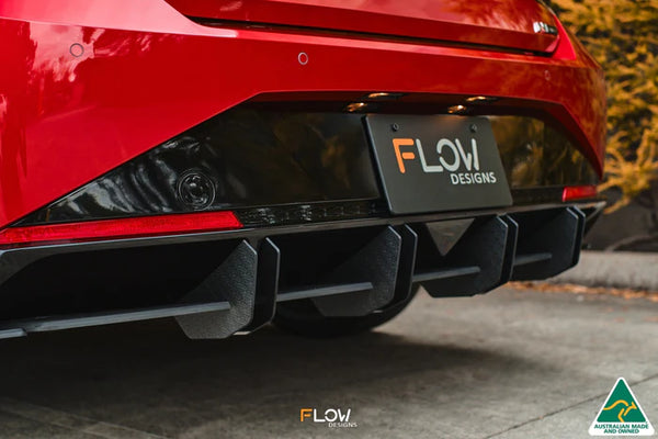 Hyundai i30 Sedan N-Line 2020-2022 Flow-Lock Rear Diffuser (Gloss Black)