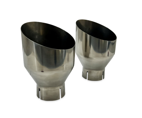 KIA Cerato GT IFX 4½ Inch Single Skinned Exhaust Tips - Pair