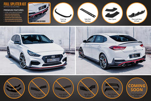 Hyundai i30N Fastback 2018-2020 PRE-FACELIFT Full Lip Splitter Set