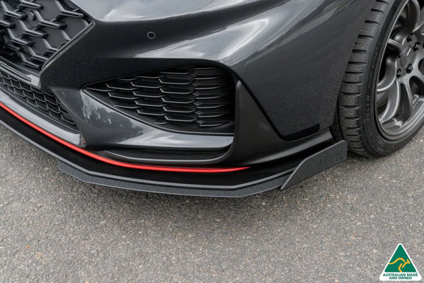 Hyundai i30N Fastback 2022+ FACELIFT Front Lip Splitter & Reinforcement Brackets (Black Gloss)