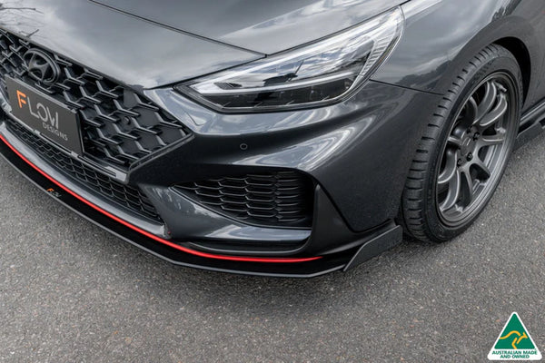 Hyundai i30N Fastback 2022+ FACELIFT Front Lip Splitter & Reinforcement Brackets