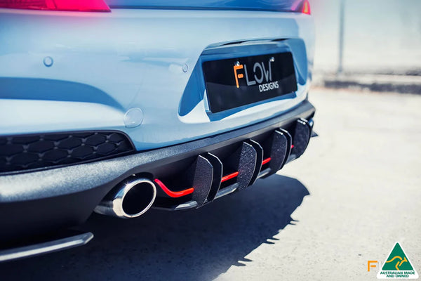 Hyundai i30N Hatch 2018-2020 PRE-FACELIFT Flow-Lock Rear Diffuser (Gloss Black)