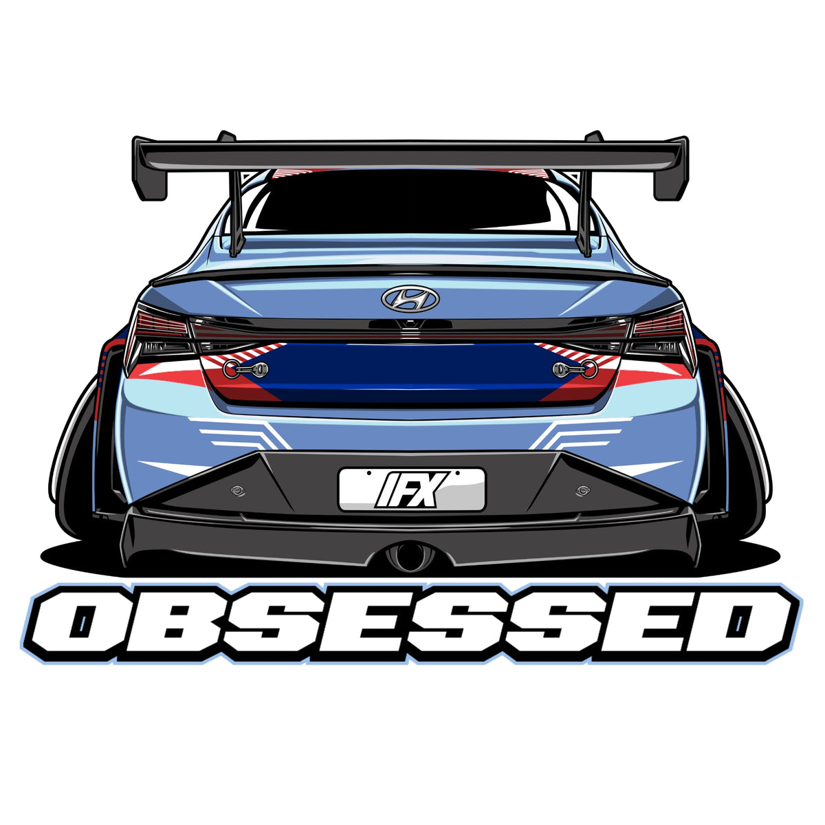 Sedan N TCR Edition 23 Obsessed Sticker