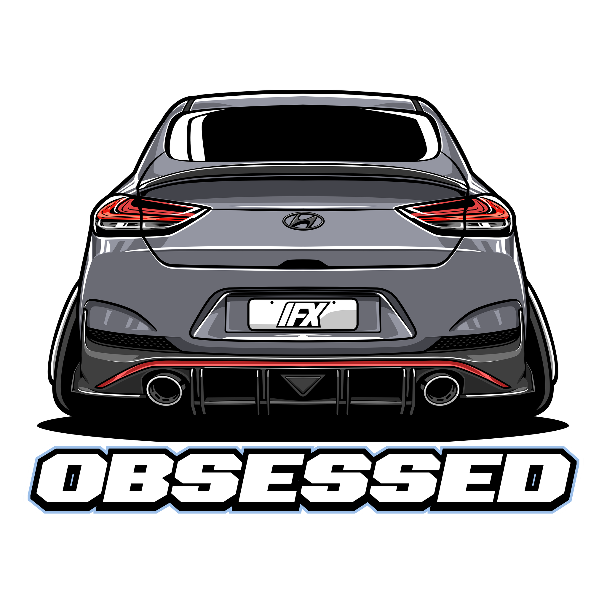 Fastback Obsessed Sticker