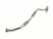 Top-down view of the Genuine Hyundai i30N Turbocharger oil drain return pipe, Part Number 28245-2GTB1, showing the mounting flange and high-temp flex joint.