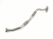 Top-down view of the Genuine Hyundai i30N Turbocharger oil drain return pipe, Part Number 28245-2GTB1, showing the mounting flange and high-temp flex joint.