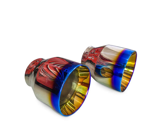KIA Cerato GT IFX 4½ Inch Duel Skinned Burnt Exhaust Tips - Pair