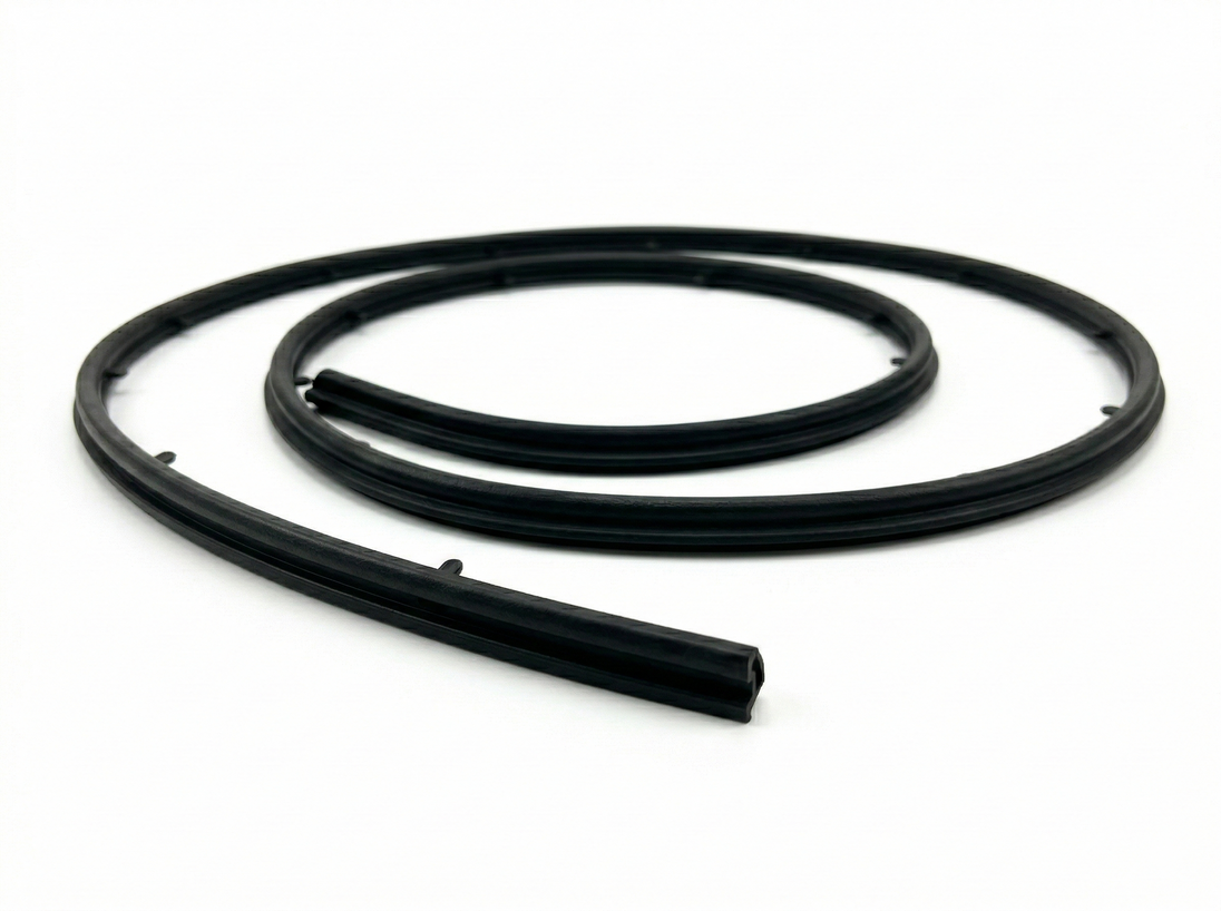 Genuine Hyundai i30N front bumper to bonnet (hood) weather strip rubber seal, Part Number 86357-G4000, for all 2017-2024 Hatch and Fastback models.