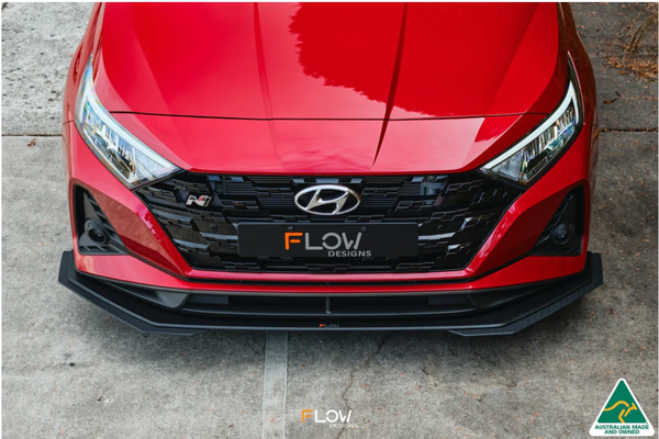 Hyundai i20N Flow Designs Front Lip Splitter Extensions (Pair)