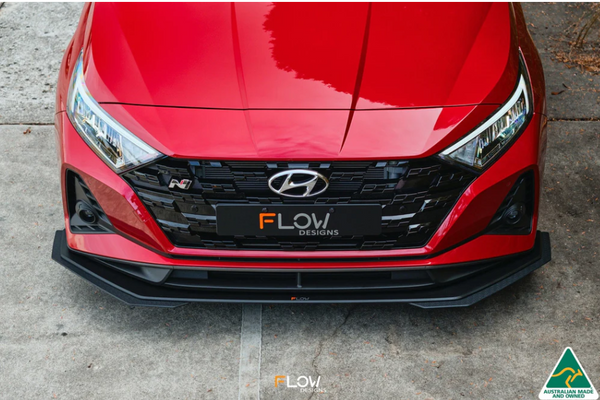Hyundai i20N Flow Designs Front Lip Splitter & Mounting Brackets