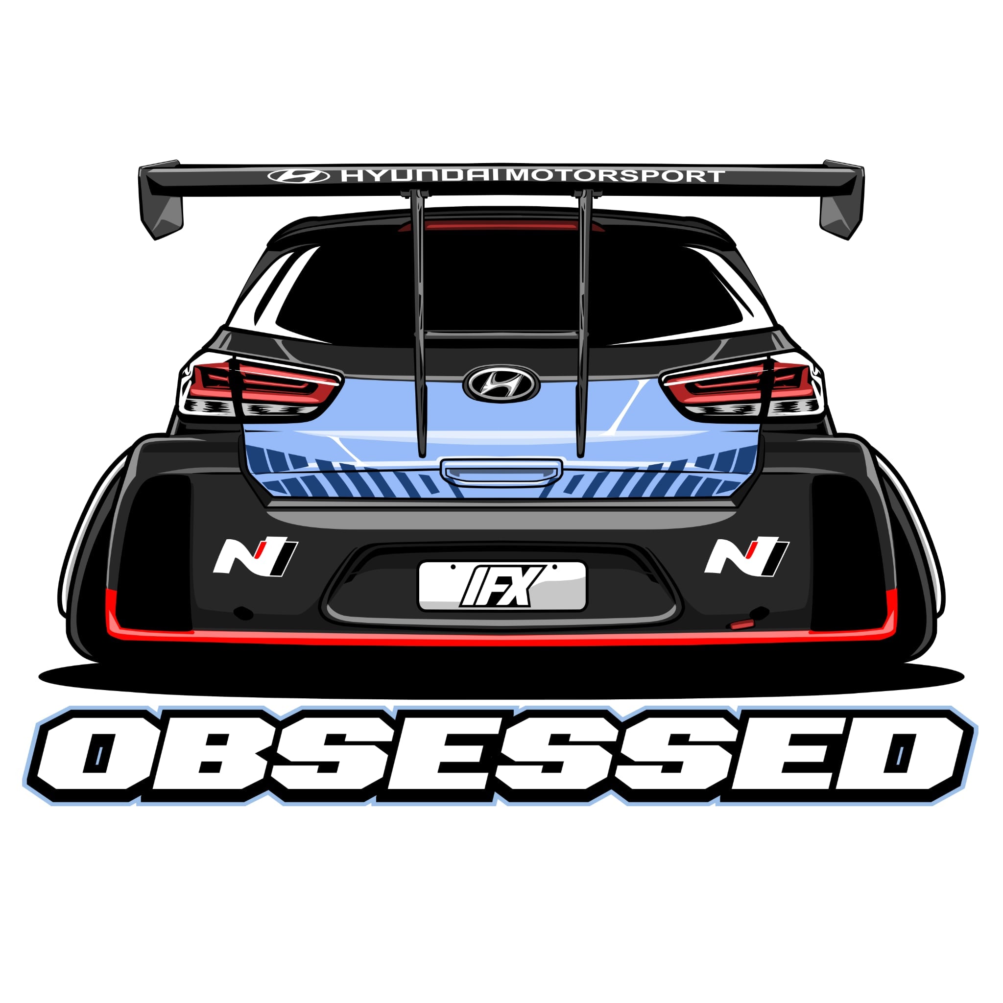 i30N TCR Edition 24 Obsessed Sticker