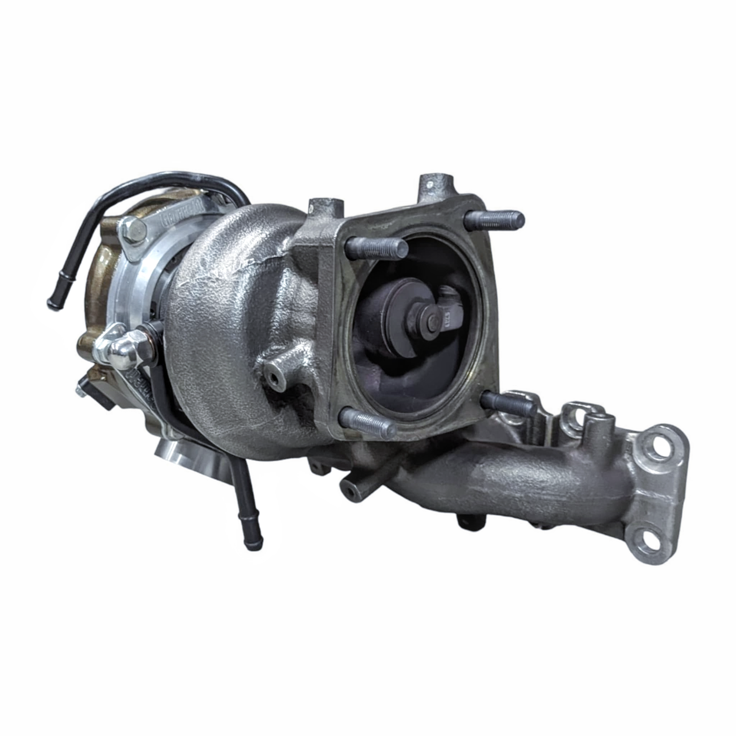 Close-up of the IFX-660 Plus custom 55mm turbine wheel, engineered for optimal exhaust flow and rapid boost response on Hyundai i30N DCT and Manual models.