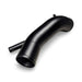 Technical shot of the 3-inch aluminum intake pipe, featuring a seamless mandrel bend and textured black powder coat for an OEM+ look.